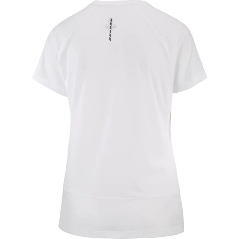 Camiseta Salomon Cross Run Curta Sleeve Feminino Branco | PT M19346